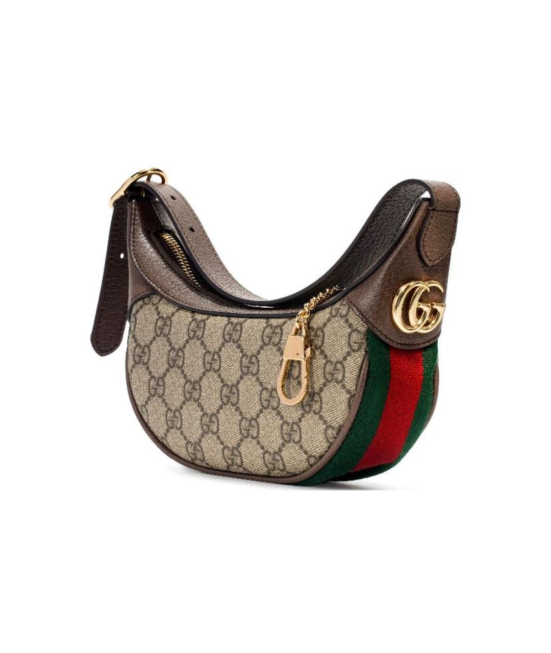 GUCCI Бежевая хлопковая сумка через плечо, фото 3