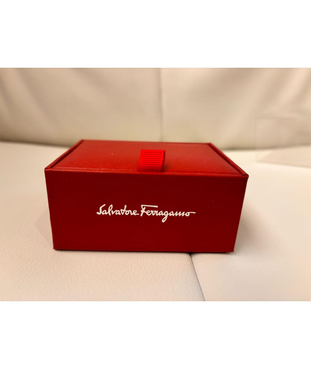 SALVATORE FERRAGAMO Серебряные серебряные запонки, фото 4