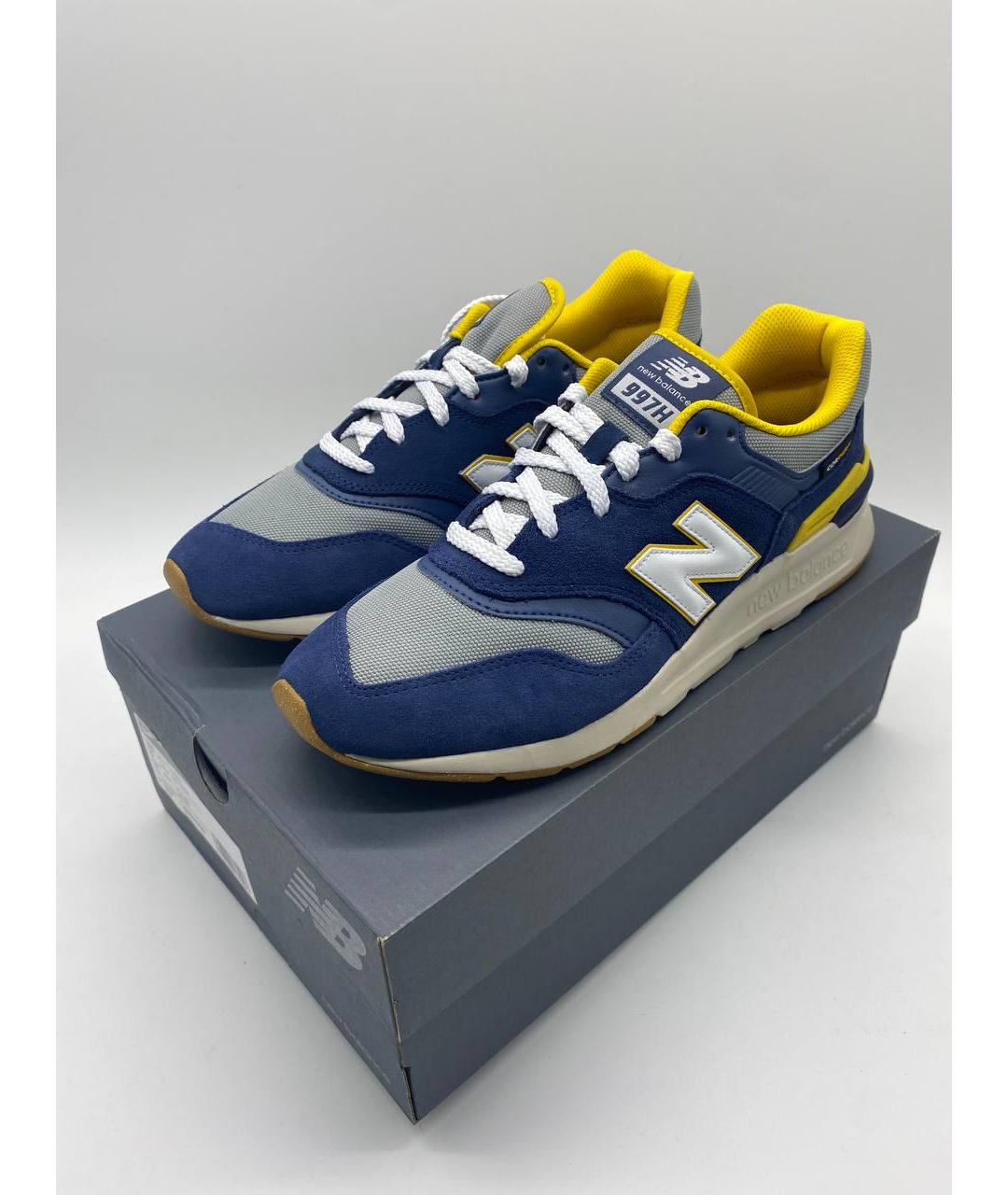 NEW BALANCE Синие текстильные низкие кроссовки / кеды, фото 5