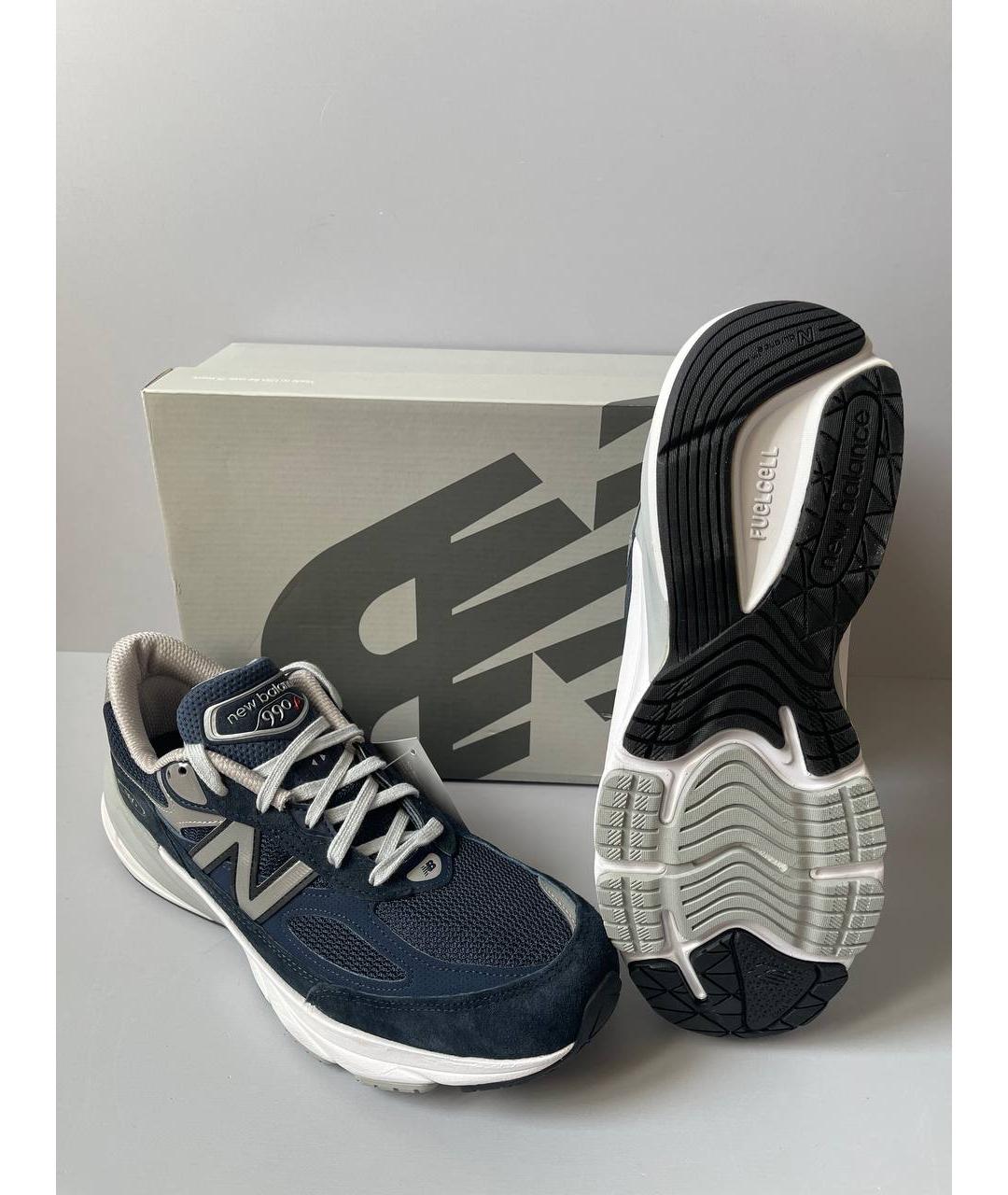 NEW BALANCE Темно-синие текстильные кроссовки, фото 5