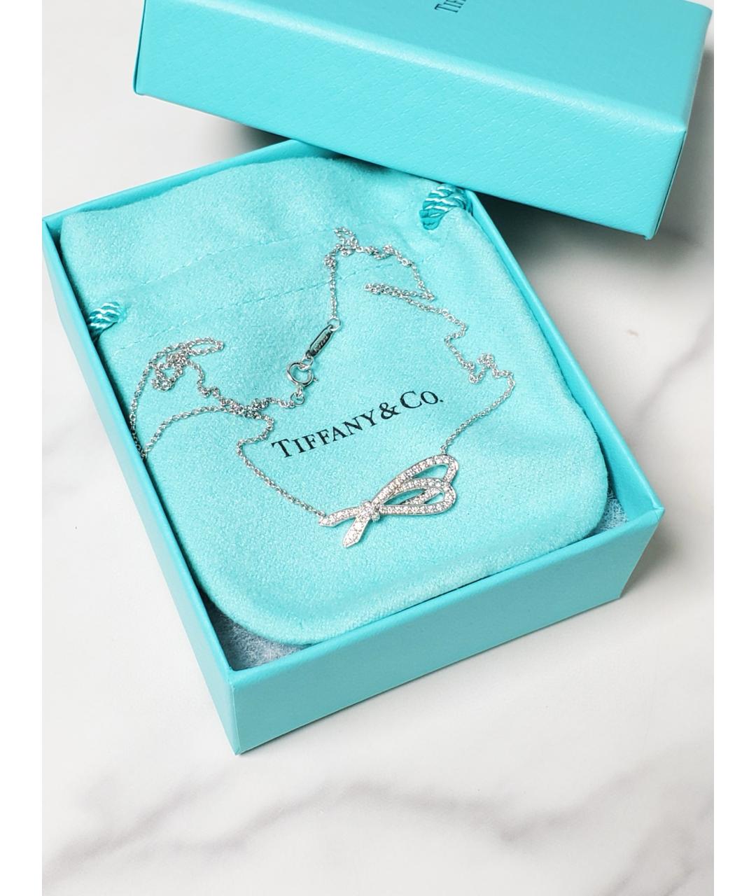 TIFFANY&CO Белое колье из белого золота, фото 2