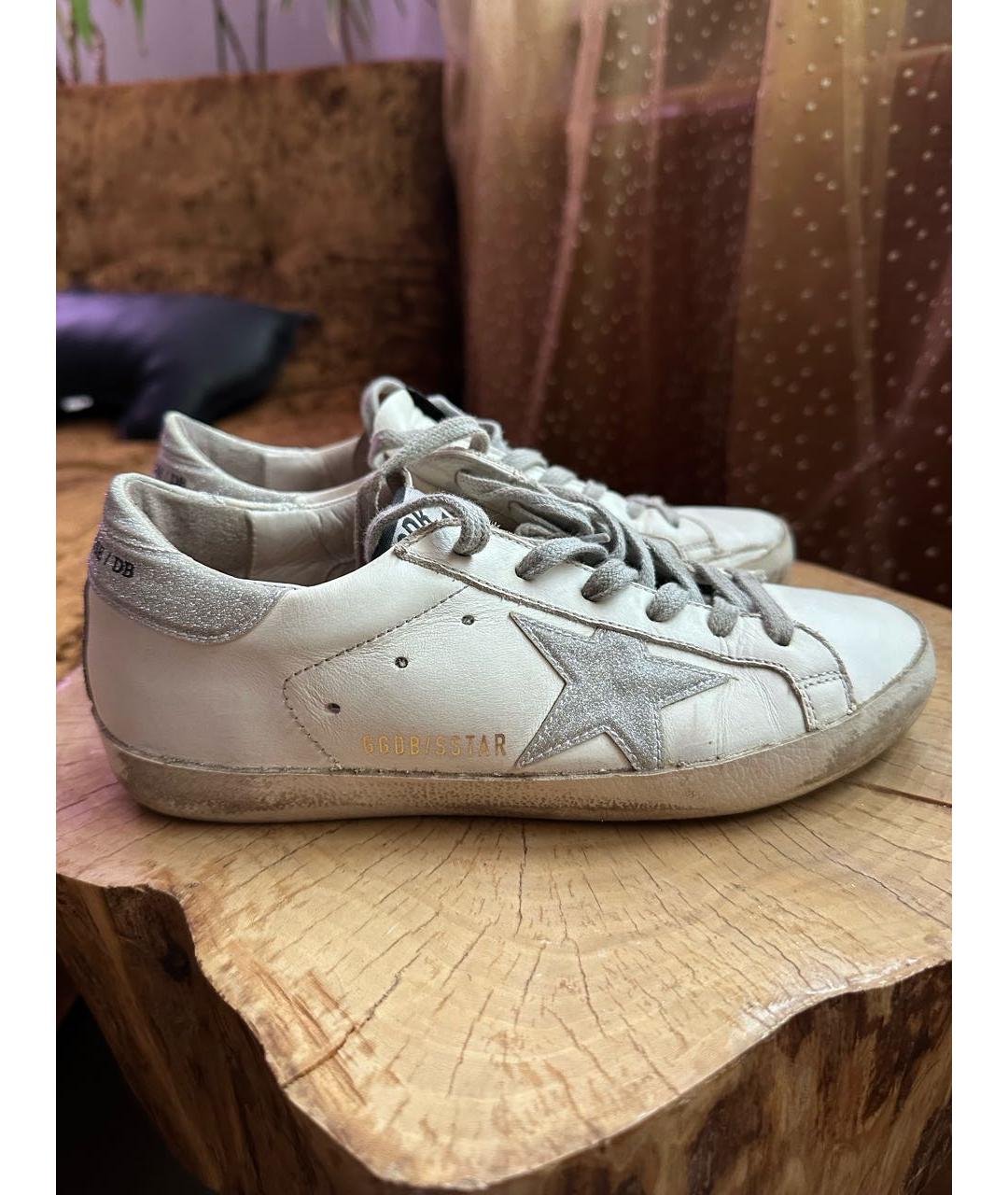 GOLDEN GOOSE DELUXE BRAND Белые кожаные кеды, фото 9