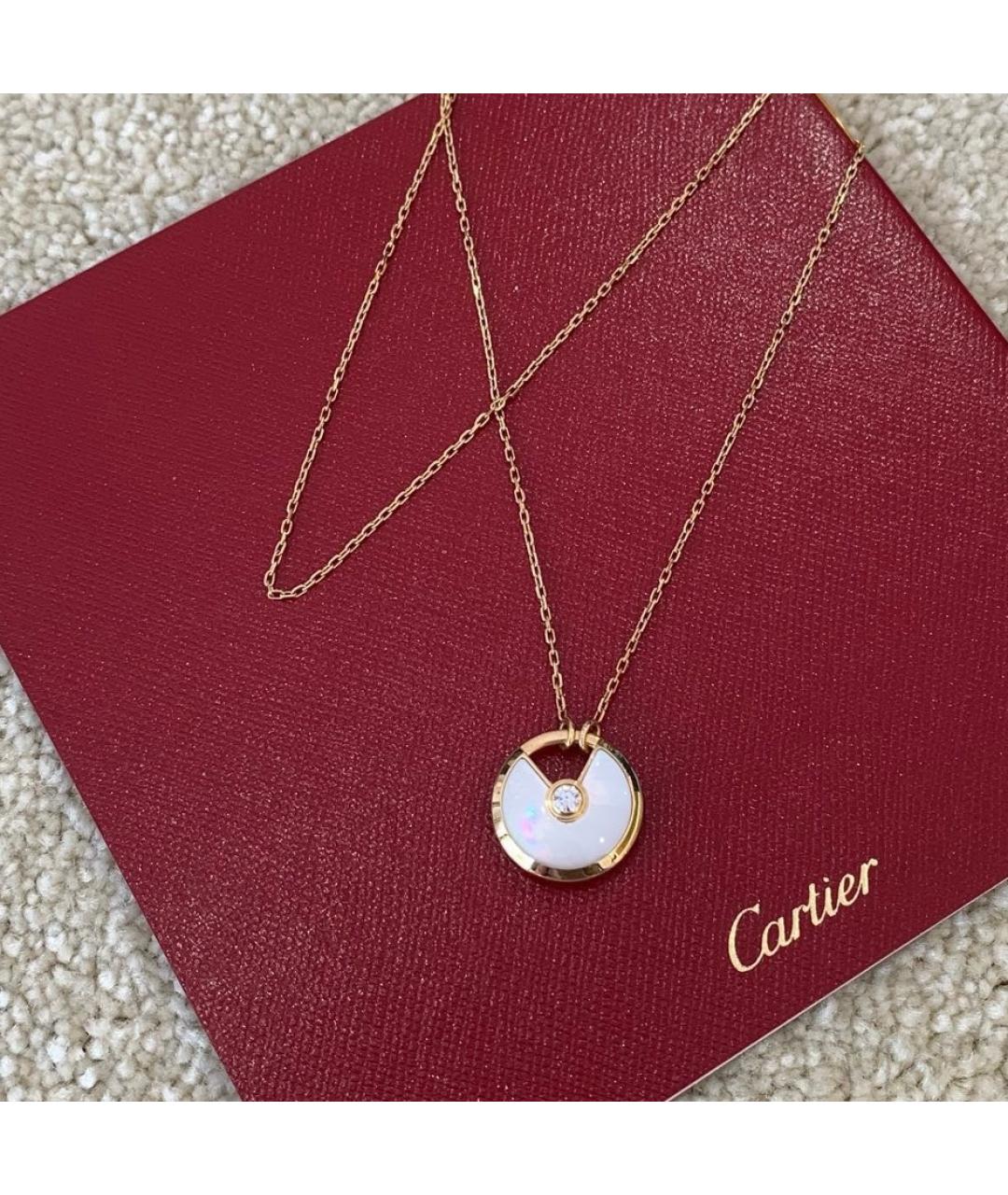 CARTIER Белая подвеска из желтого золота, фото 3