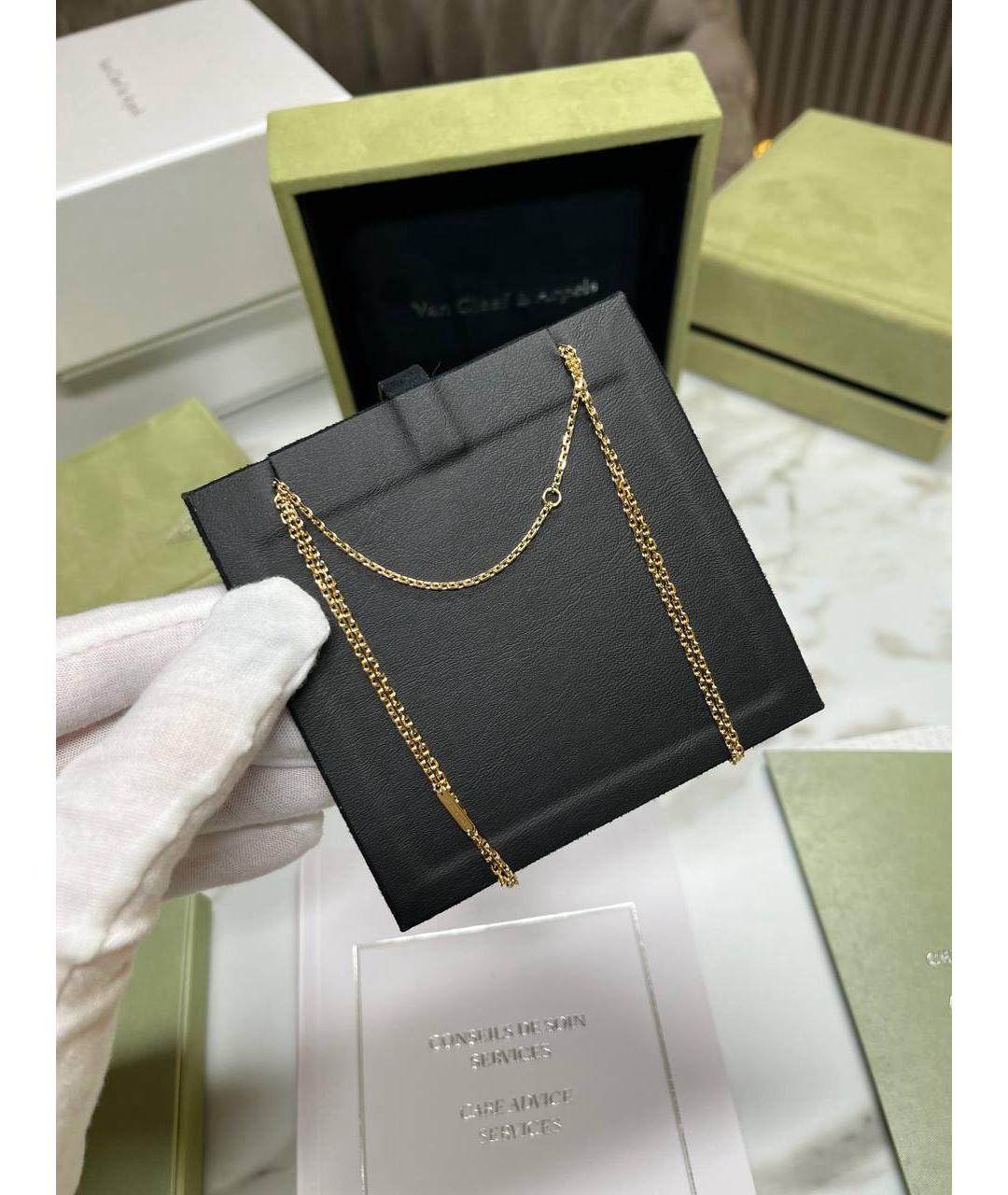 VAN CLEEF & ARPELS Белая подвеска из желтого золота, фото 4