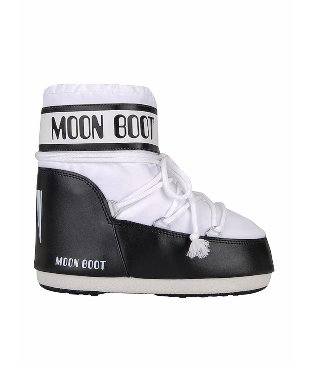 MOON BOOT Белые синтетические сапоги, фото 1