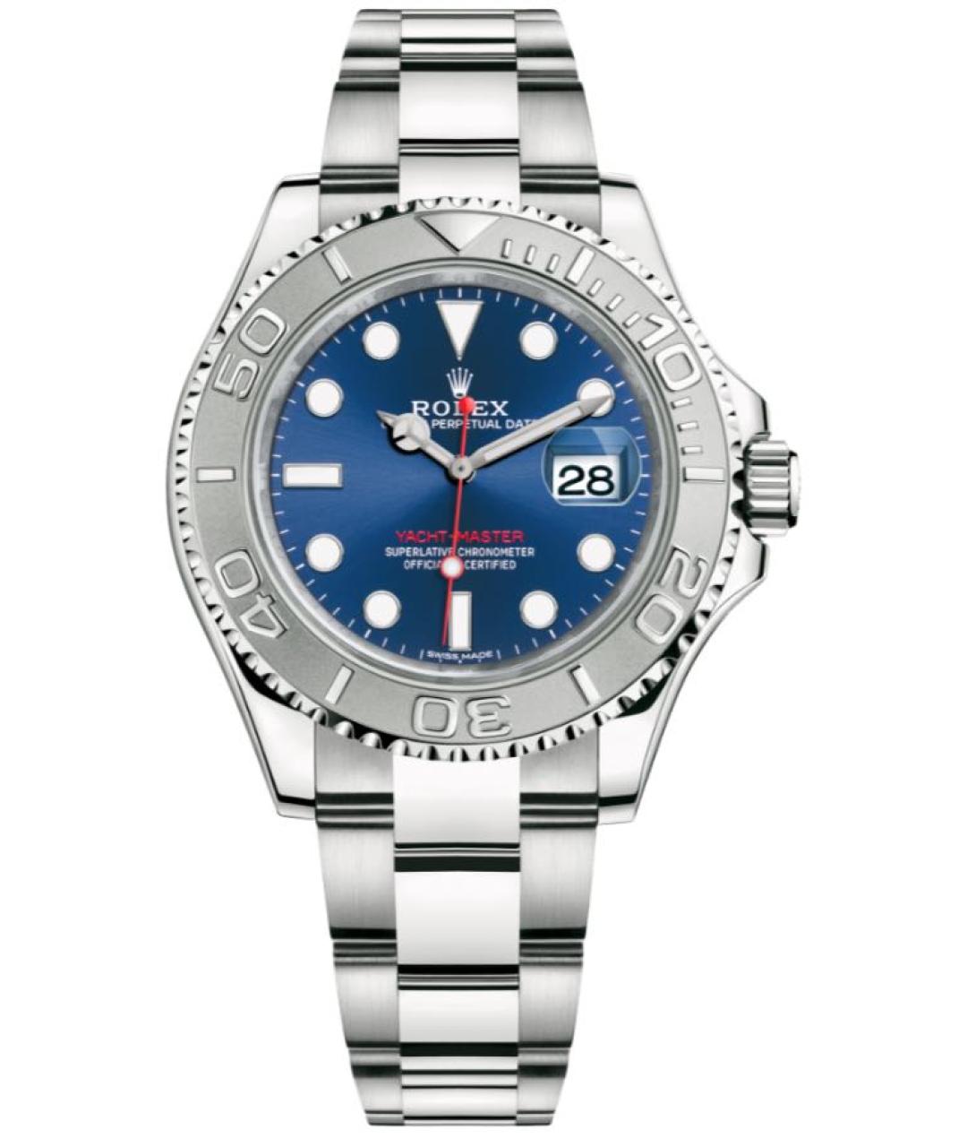 ROLEX Синие платиновые часы, фото 1