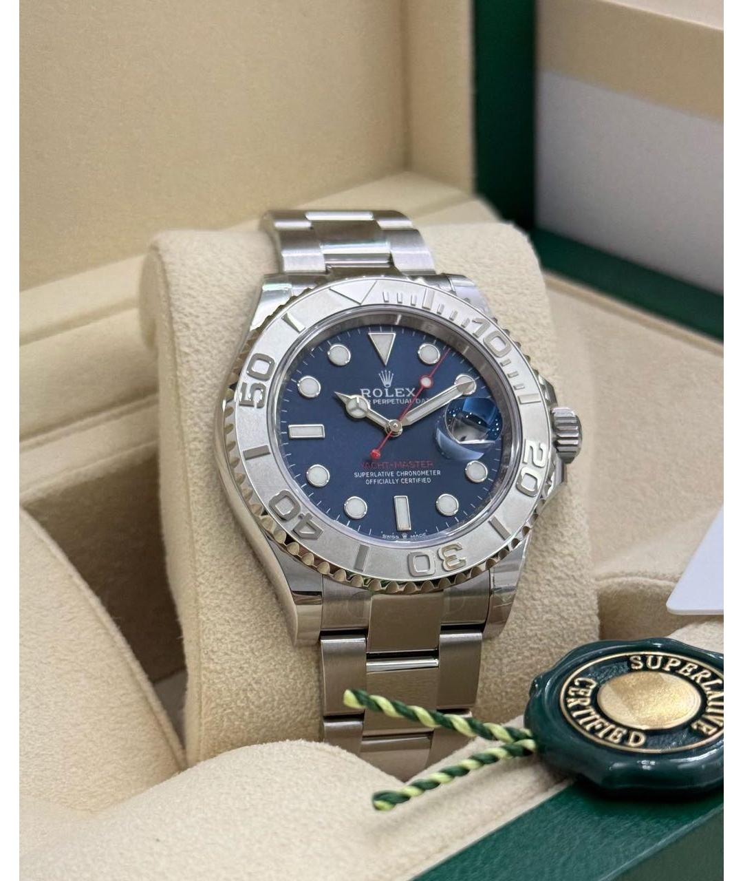 ROLEX Синие платиновые часы, фото 6