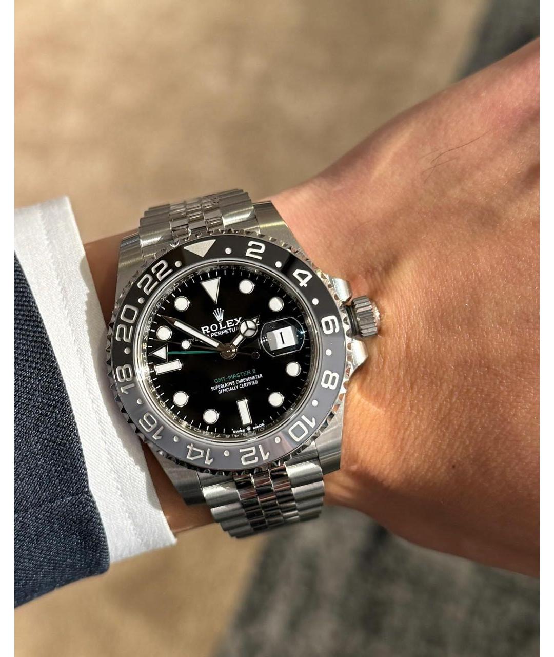 ROLEX Черные часы, фото 6