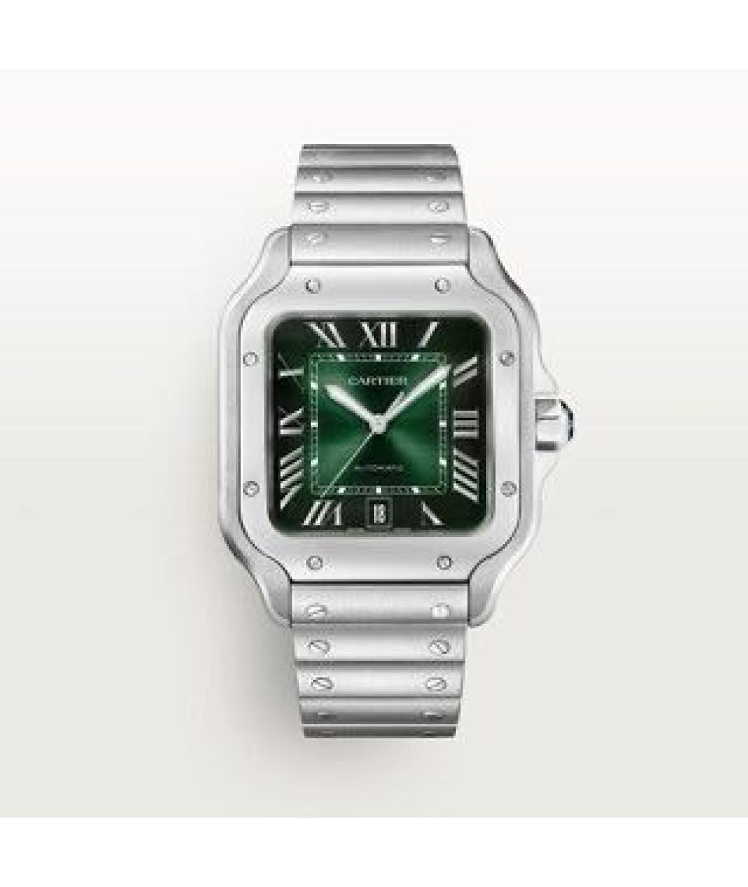 CARTIER Зеленые часы, фото 6