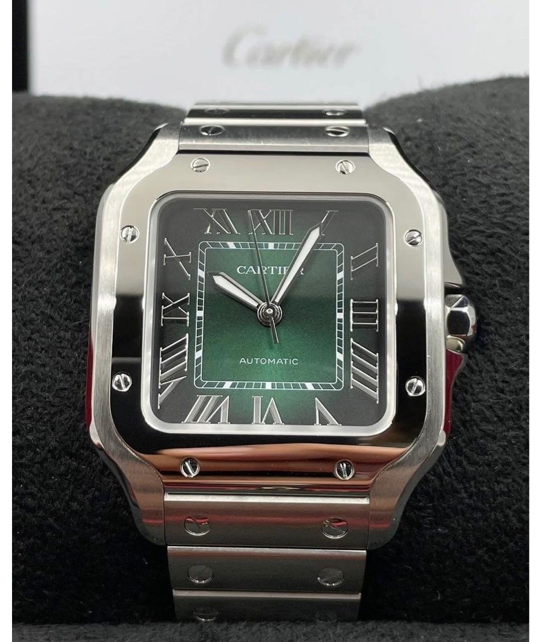 CARTIER Зеленые часы, фото 2