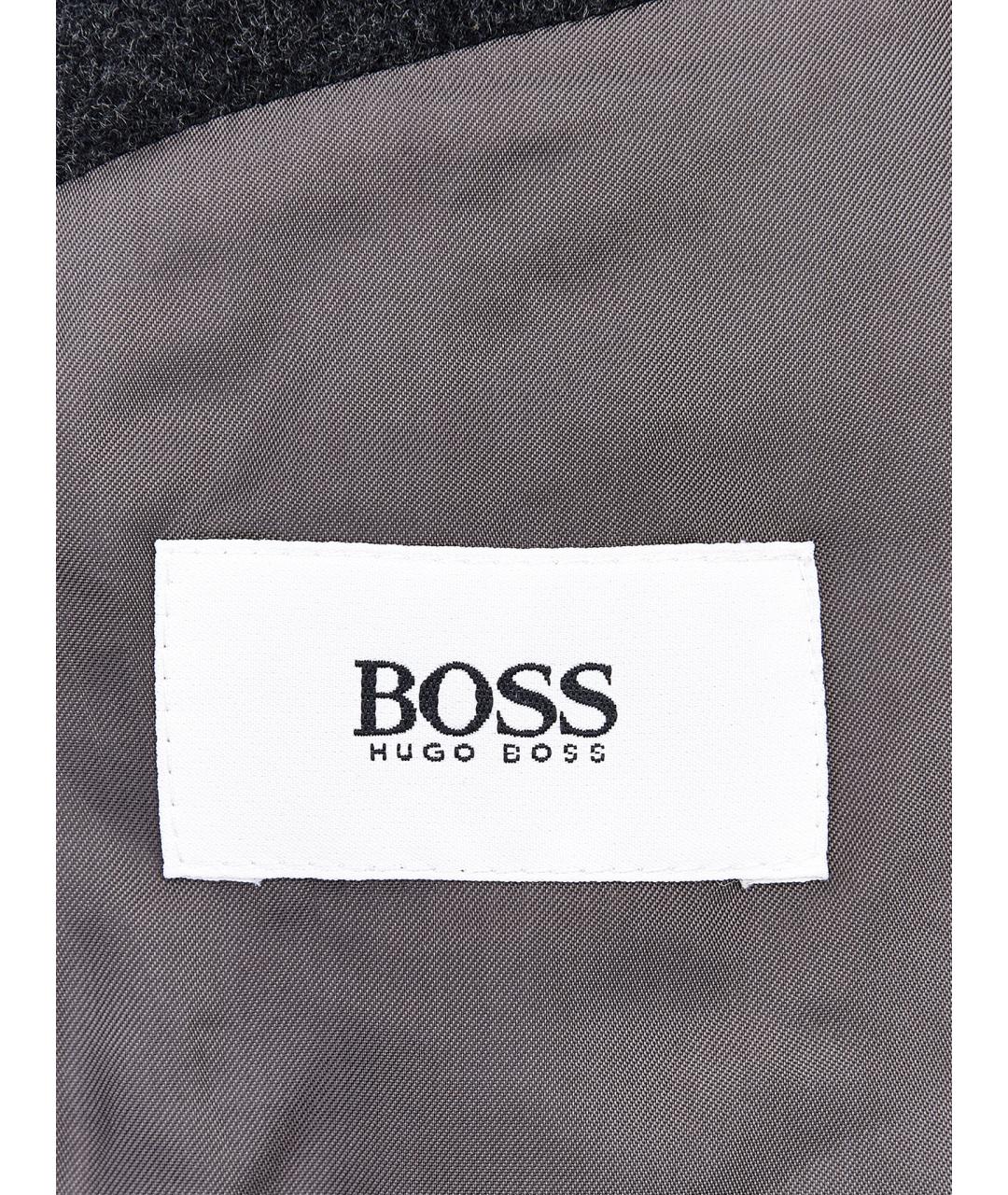 HUGO BOSS Антрацитовое шерстяное пальто, фото 5