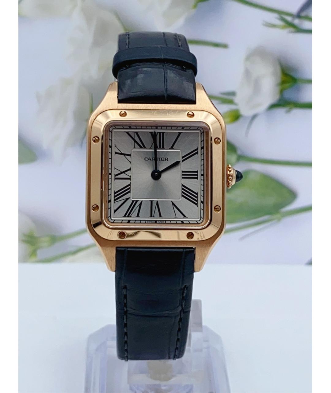 CARTIER Белые часы из розового золота, фото 8