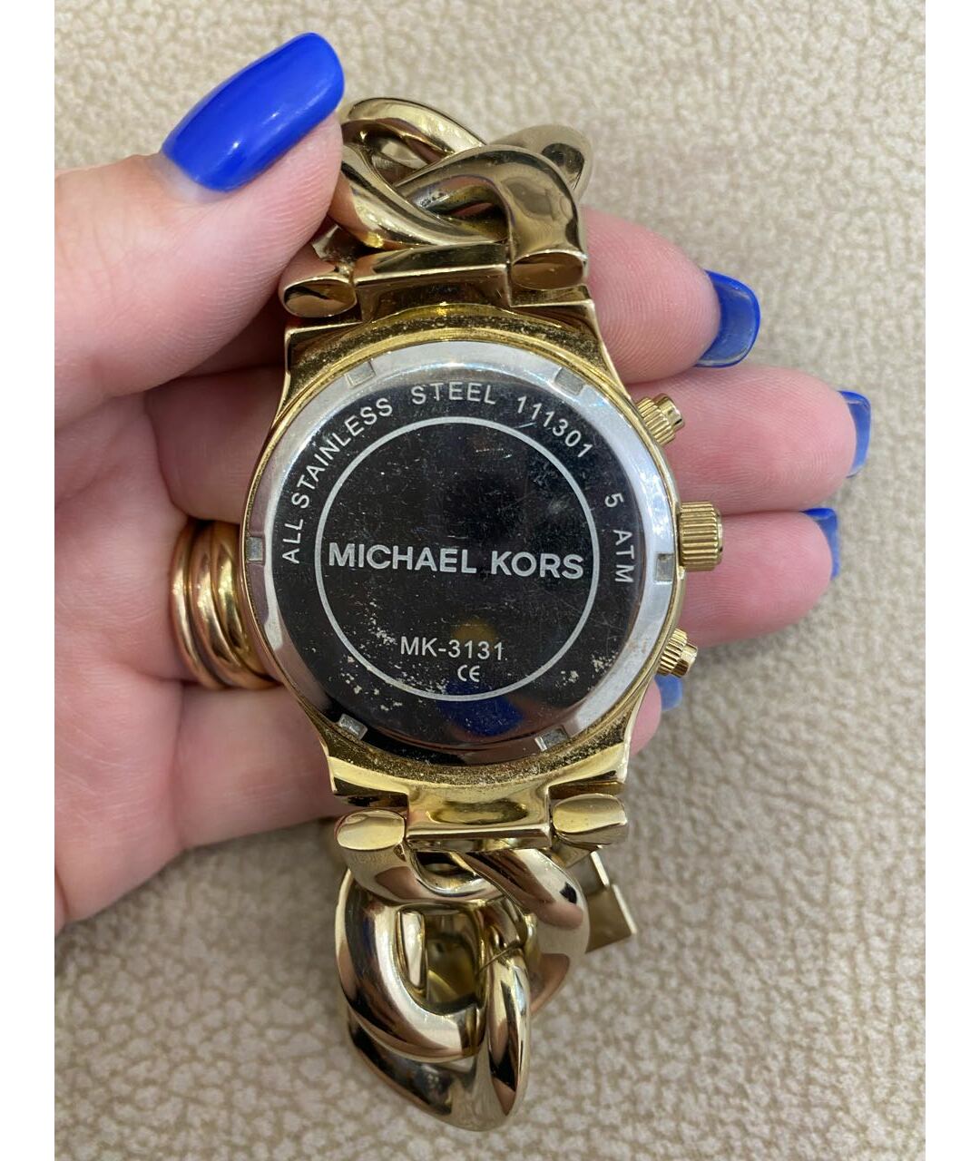 MICHAEL KORS Золотые часы, фото 5