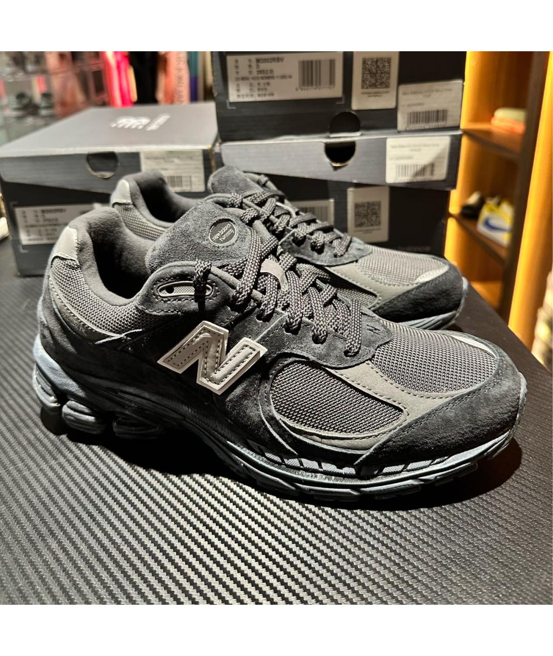 NEW BALANCE Черные замшевые низкие кроссовки / кеды, фото 5