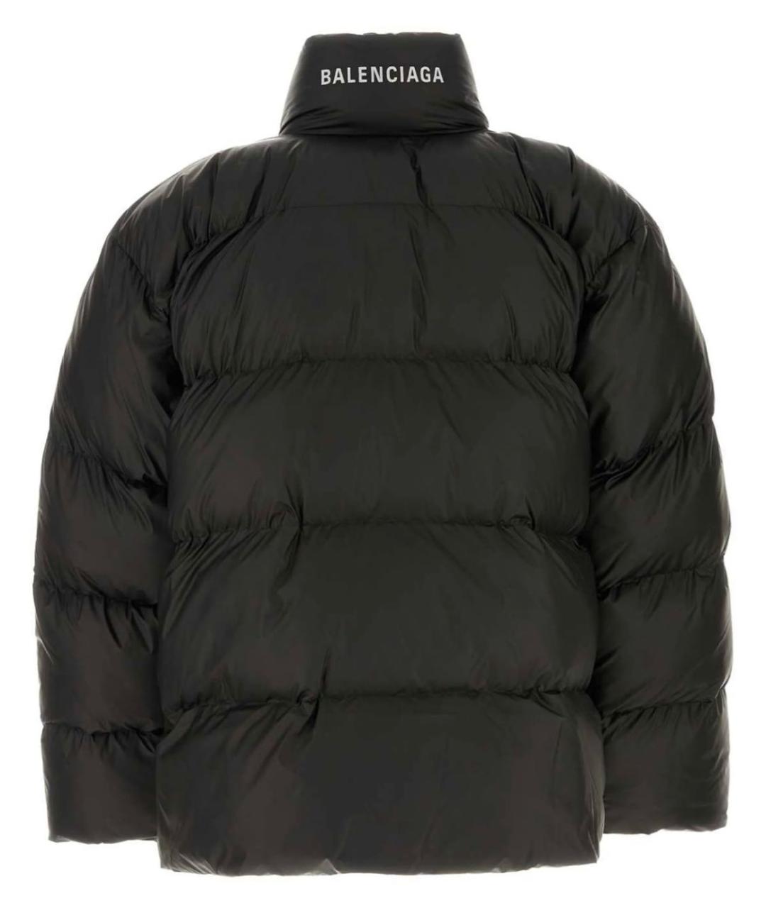 BALENCIAGA Черный полиамидовый пуховик, фото 2