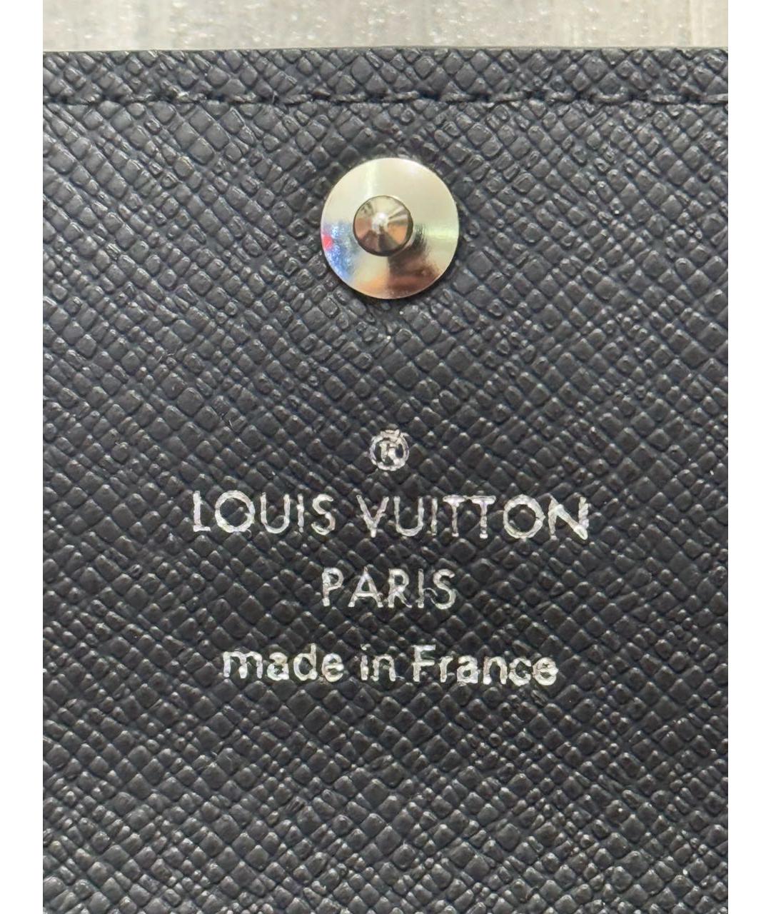 LOUIS VUITTON Черная ключница, фото 8