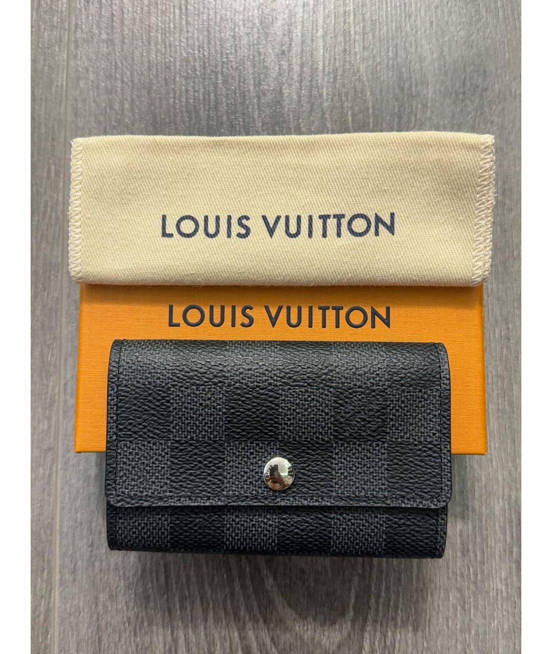 LOUIS VUITTON Черная ключница, фото 9