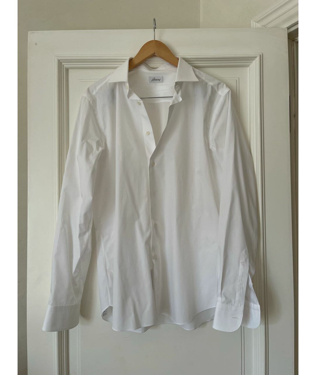 BRIONI Белая хлопковая классическая рубашка, фото 6