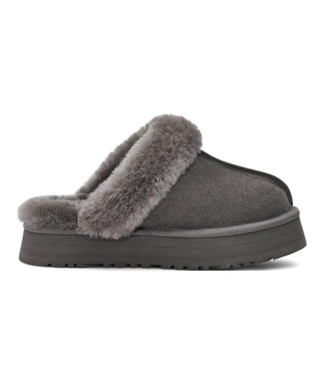 UGG AUSTRALIA Антрацитовые замшевые мюли, фото 2