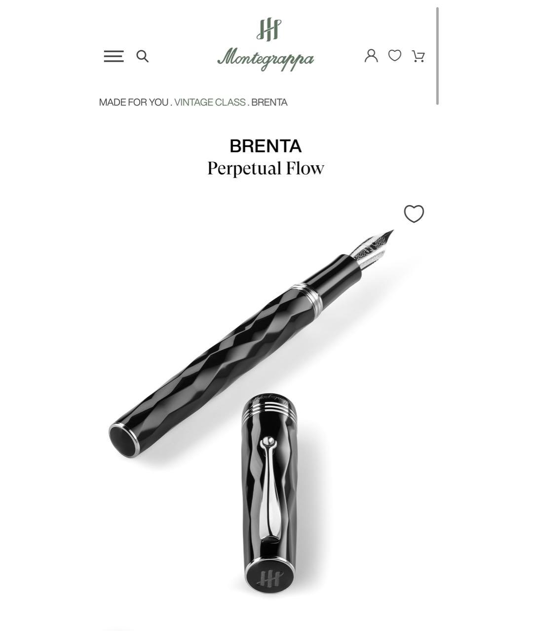 MONTEGRAPPA Черная перьевая ручка, фото 6