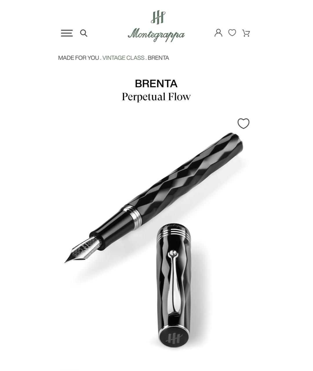 MONTEGRAPPA Черная перьевая ручка, фото 7