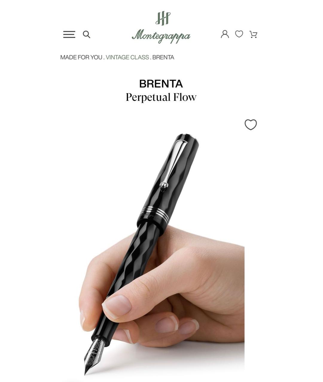 MONTEGRAPPA Черная перьевая ручка, фото 3