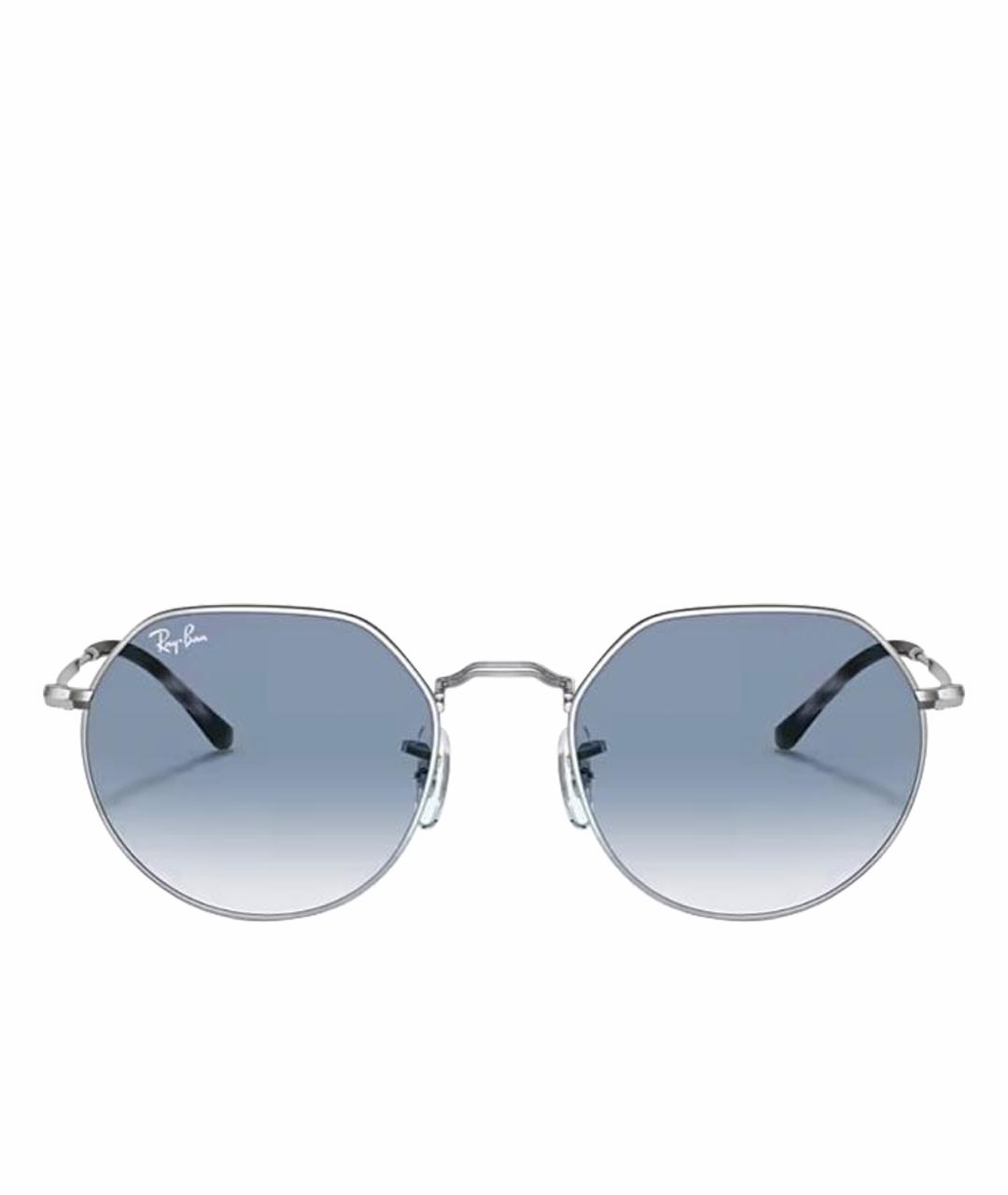 RAY BAN Голубые металлические солнцезащитные очки, фото 1