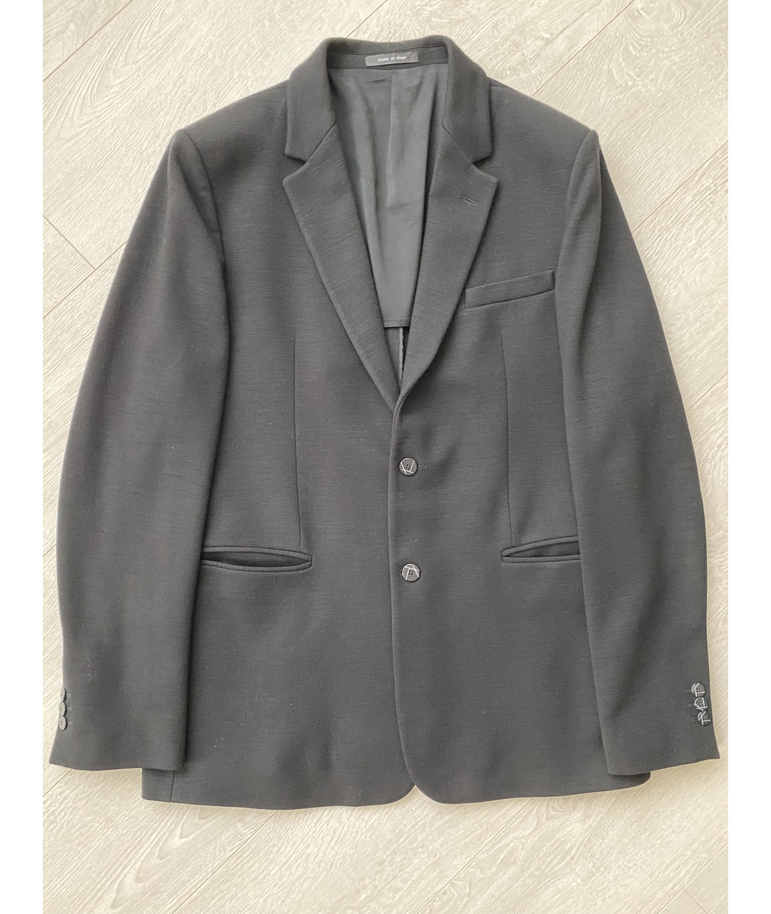 EMPORIO ARMANI Черный шерстяной пиджак, фото 7