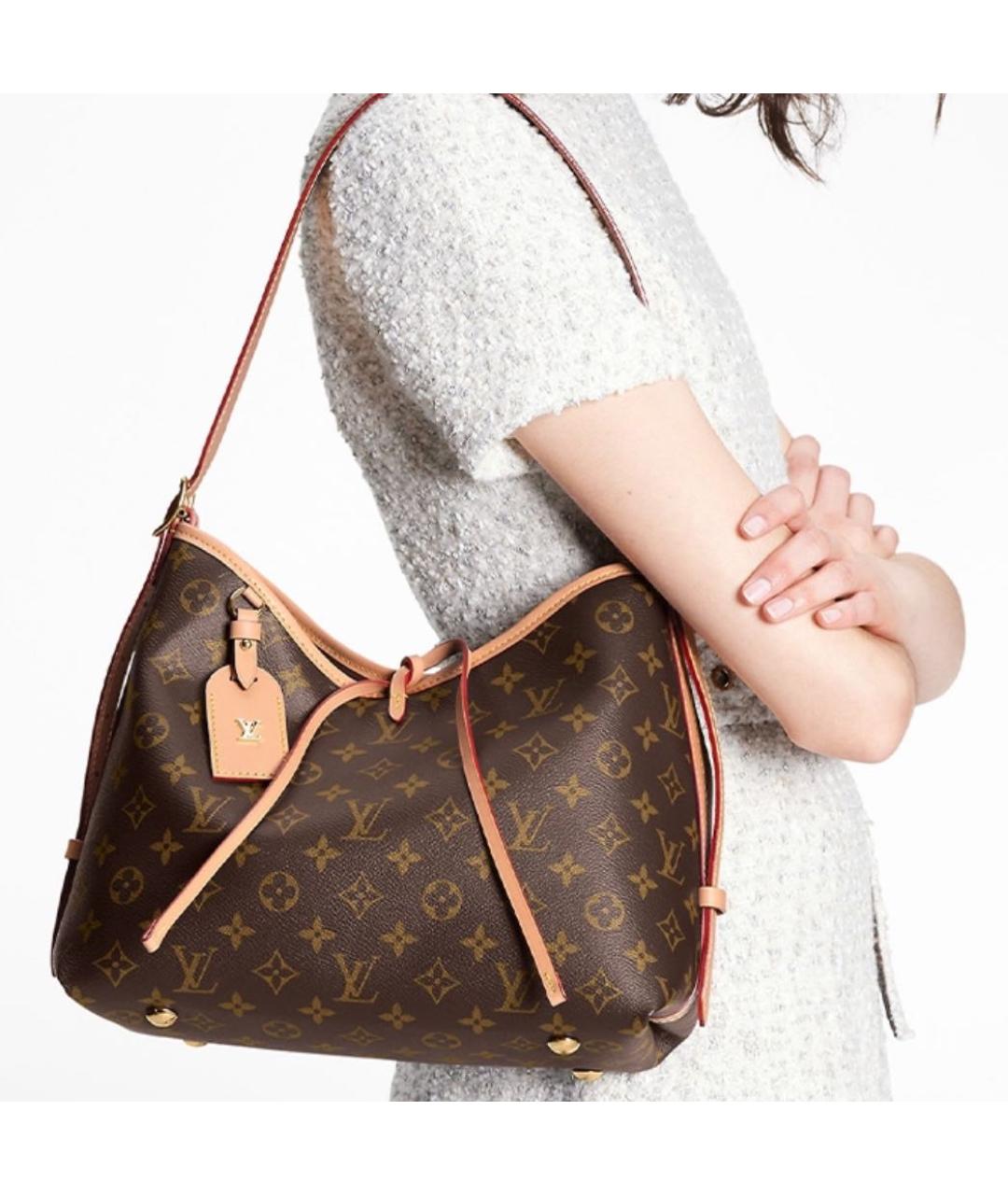 LOUIS VUITTON Коричневая сумка тоут, фото 7