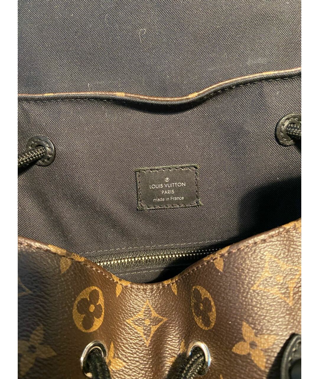 LOUIS VUITTON PRE-OWNED Коричневый рюкзак из искусственной кожи, фото 7