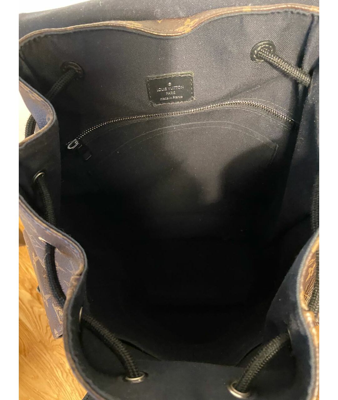 LOUIS VUITTON PRE-OWNED Коричневый рюкзак из искусственной кожи, фото 4