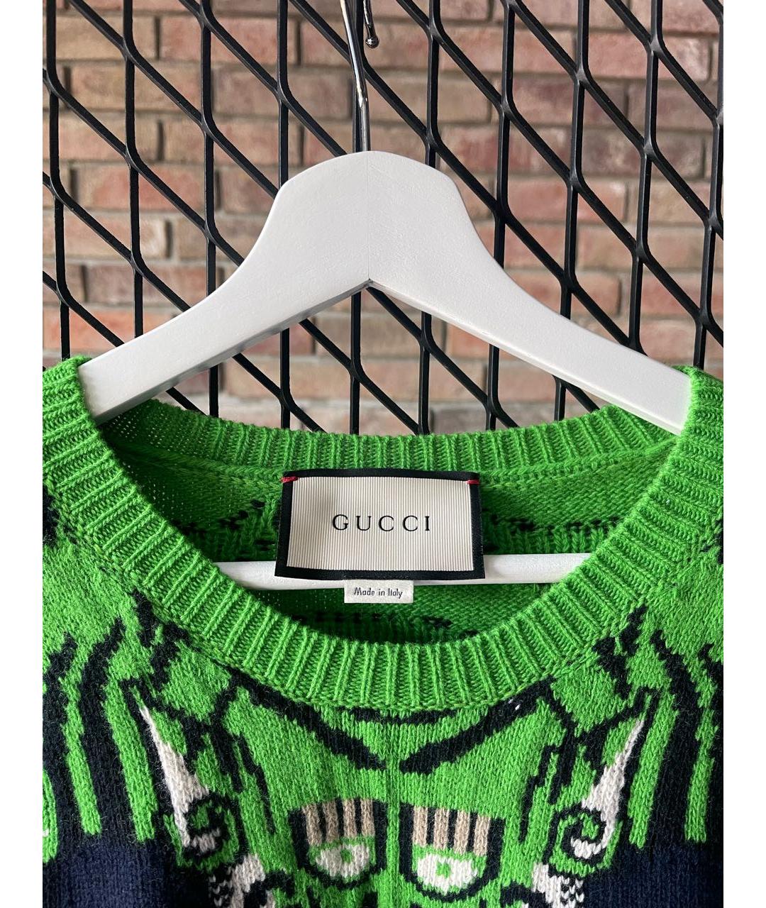 GUCCI Мульти шерстяной джемпер / свитер, фото 4