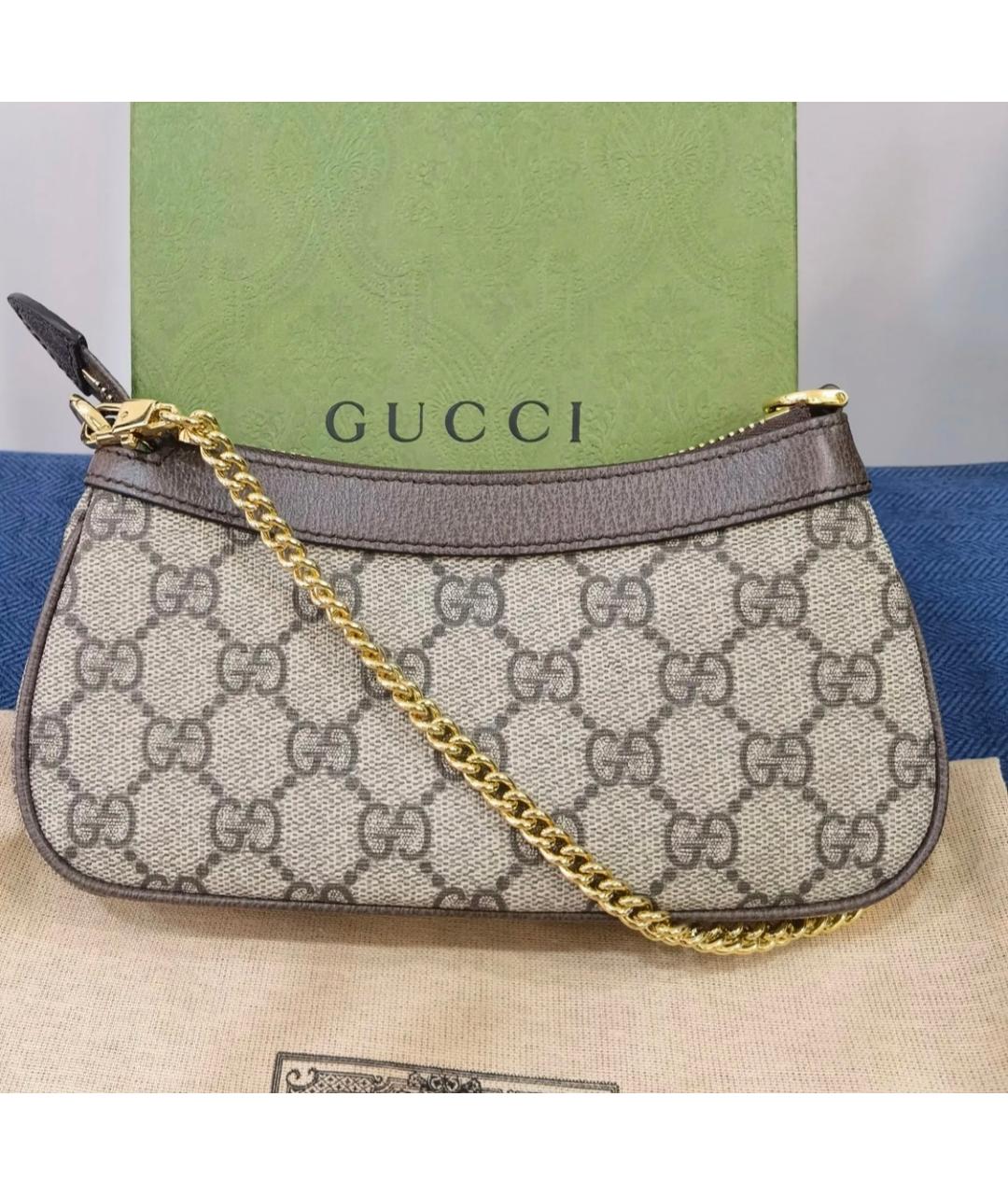 GUCCI Коричневая сумка через плечо, фото 3