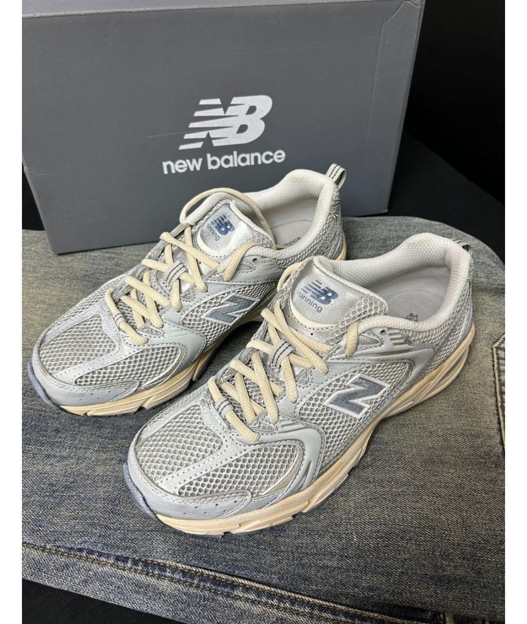 NEW BALANCE Серые кроссовки, фото 2