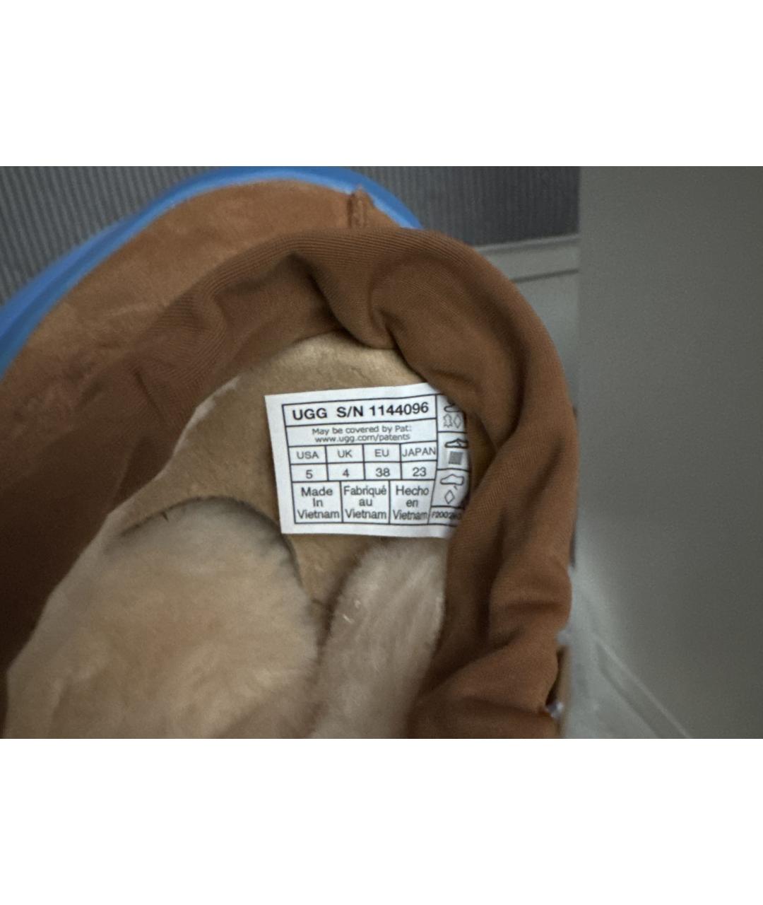 UGG AUSTRALIA Голубые замшевые ботинки, фото 7