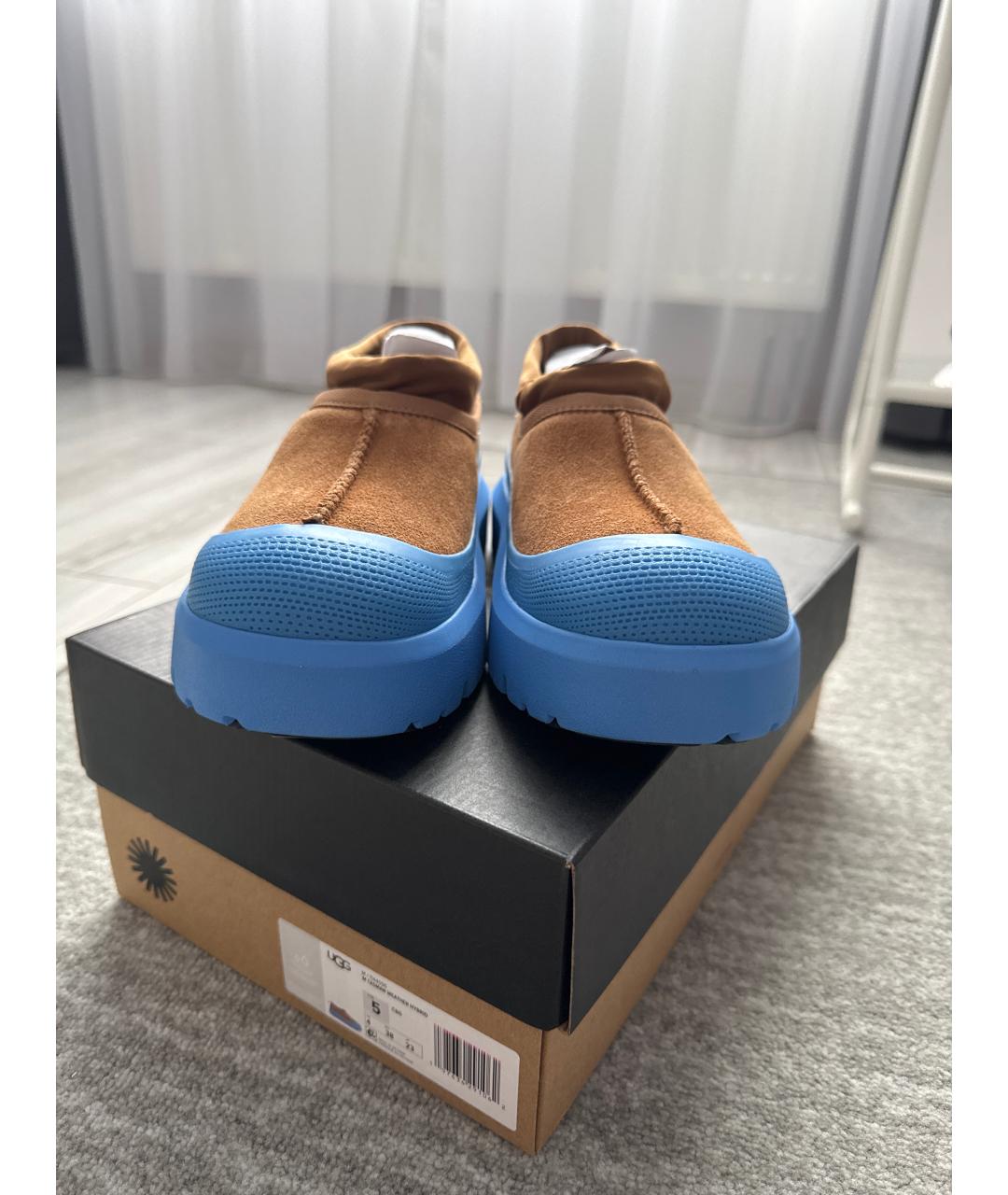 UGG AUSTRALIA Голубые замшевые ботинки, фото 3