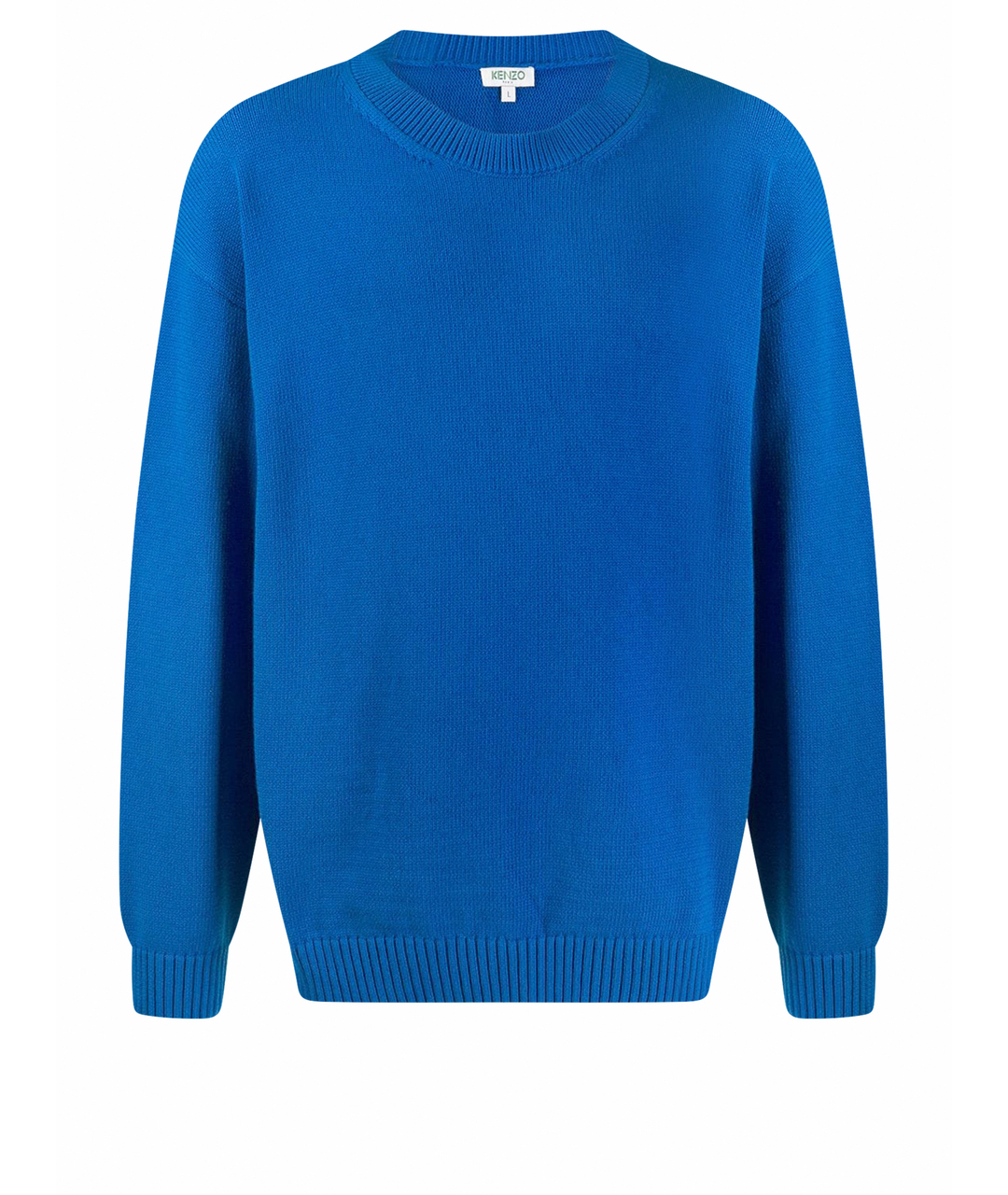 KENZO Синий хлопковый джемпер / свитер, фото 1