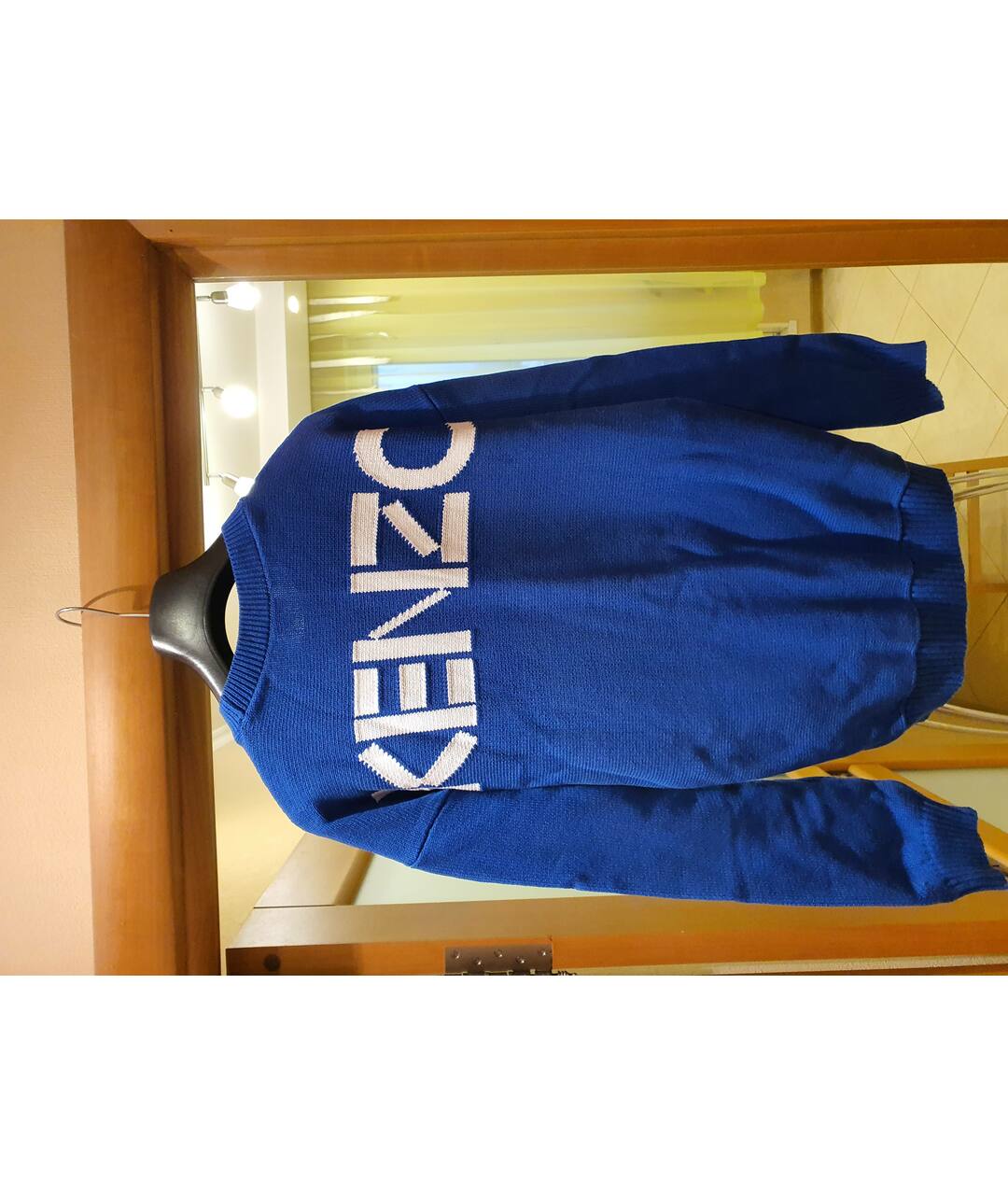 KENZO Синий хлопковый джемпер / свитер, фото 2