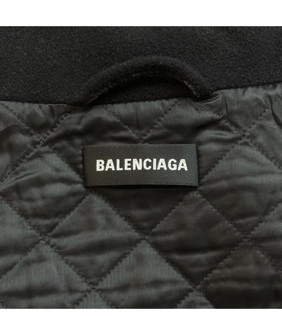 BALENCIAGA Черная шерстяная куртка, фото 6