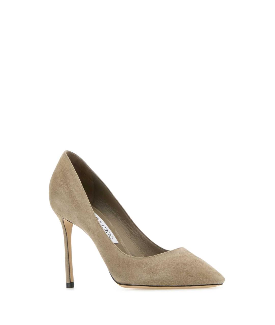 JIMMY CHOO Бежевые кожаные туфли, фото 2