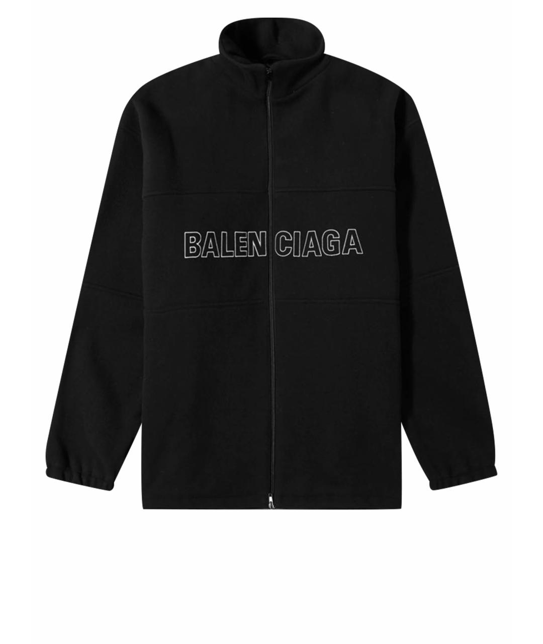 BALENCIAGA Черная шерстяная куртка, фото 1