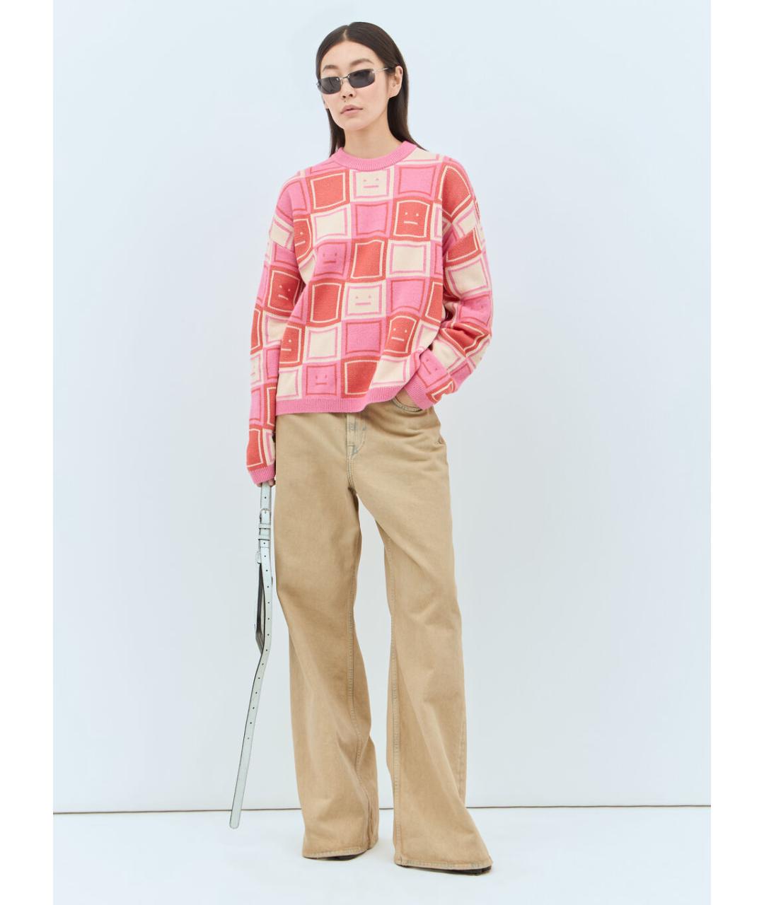 ACNE STUDIOS Розовый джемпер / свитер, фото 4