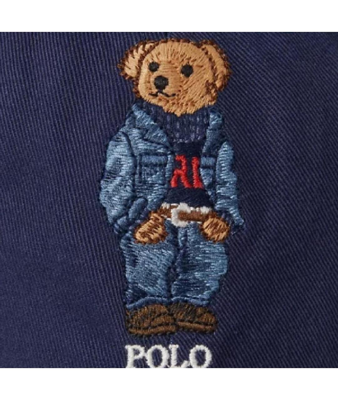 POLO RALPH LAUREN Темно-синяя хлопковая кепка, фото 3