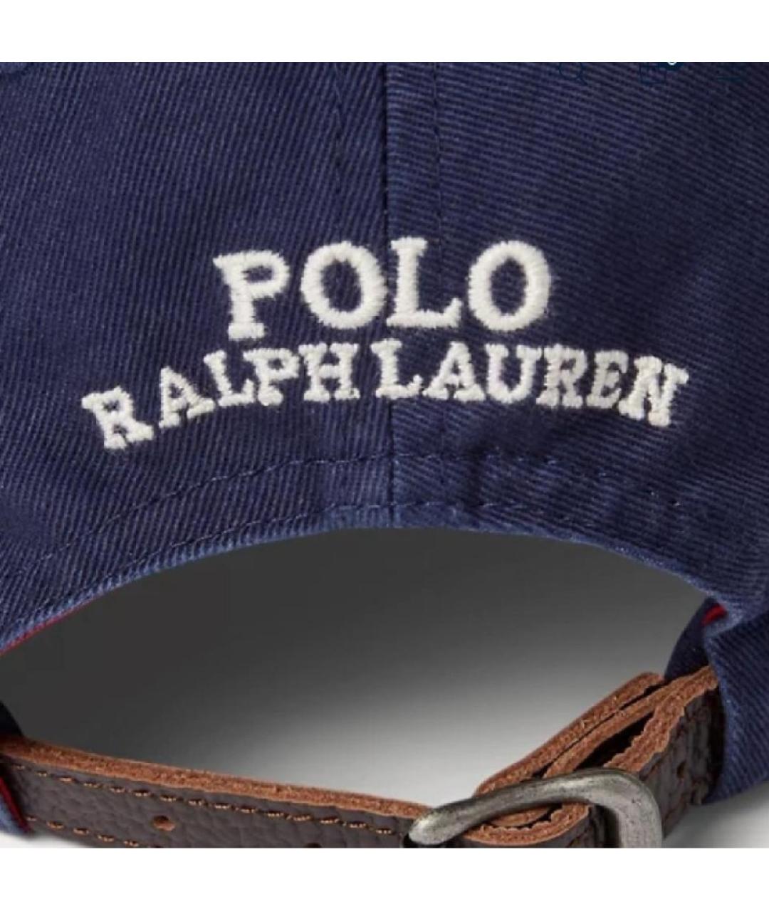 POLO RALPH LAUREN Темно-синяя хлопковая кепка, фото 4