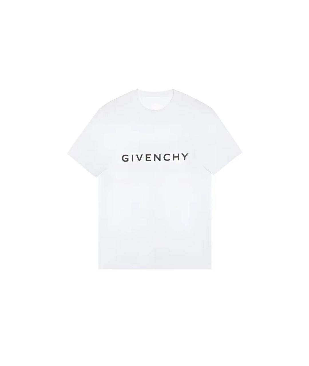 GIVENCHY Белая хлопковая футболка, фото 1