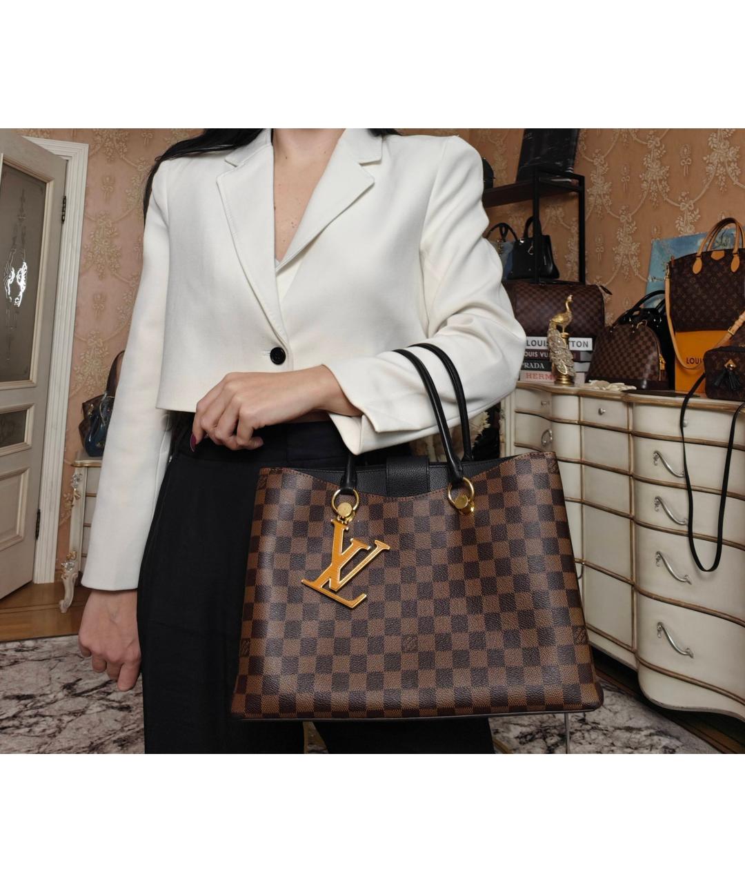 LOUIS VUITTON Коричневая сумка тоут, фото 4