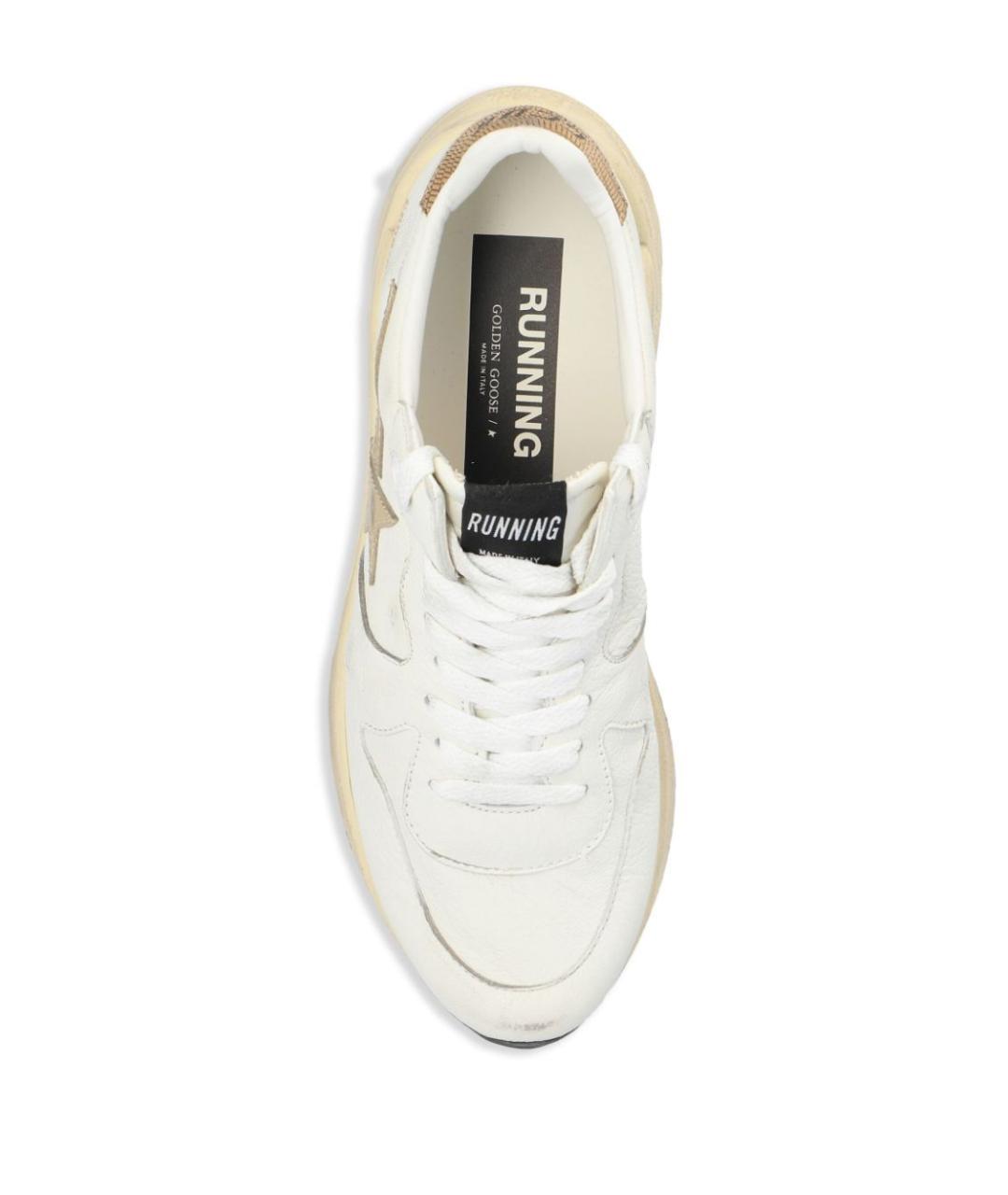 GOLDEN GOOSE DELUXE BRAND Белые кожаные кроссовки, фото 3