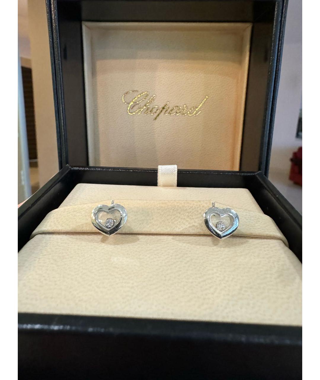 CHOPARD Серебряные серьги из белого золота, фото 5