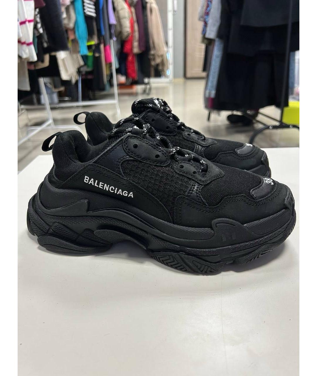 BALENCIAGA Черные кроссовки, фото 5