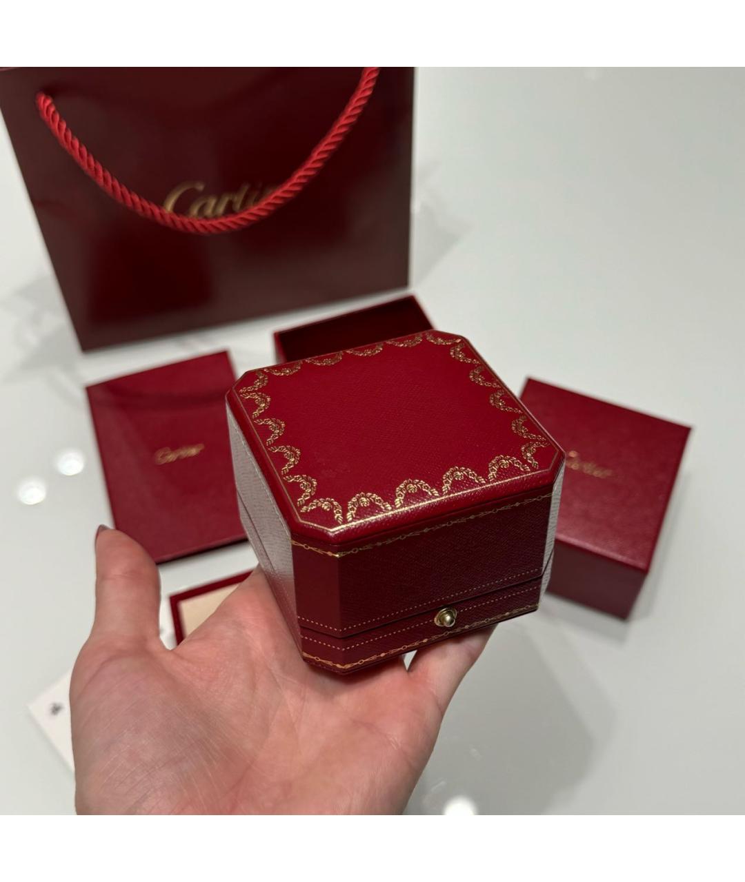 CARTIER Серебряное платиновое кольцо, фото 7